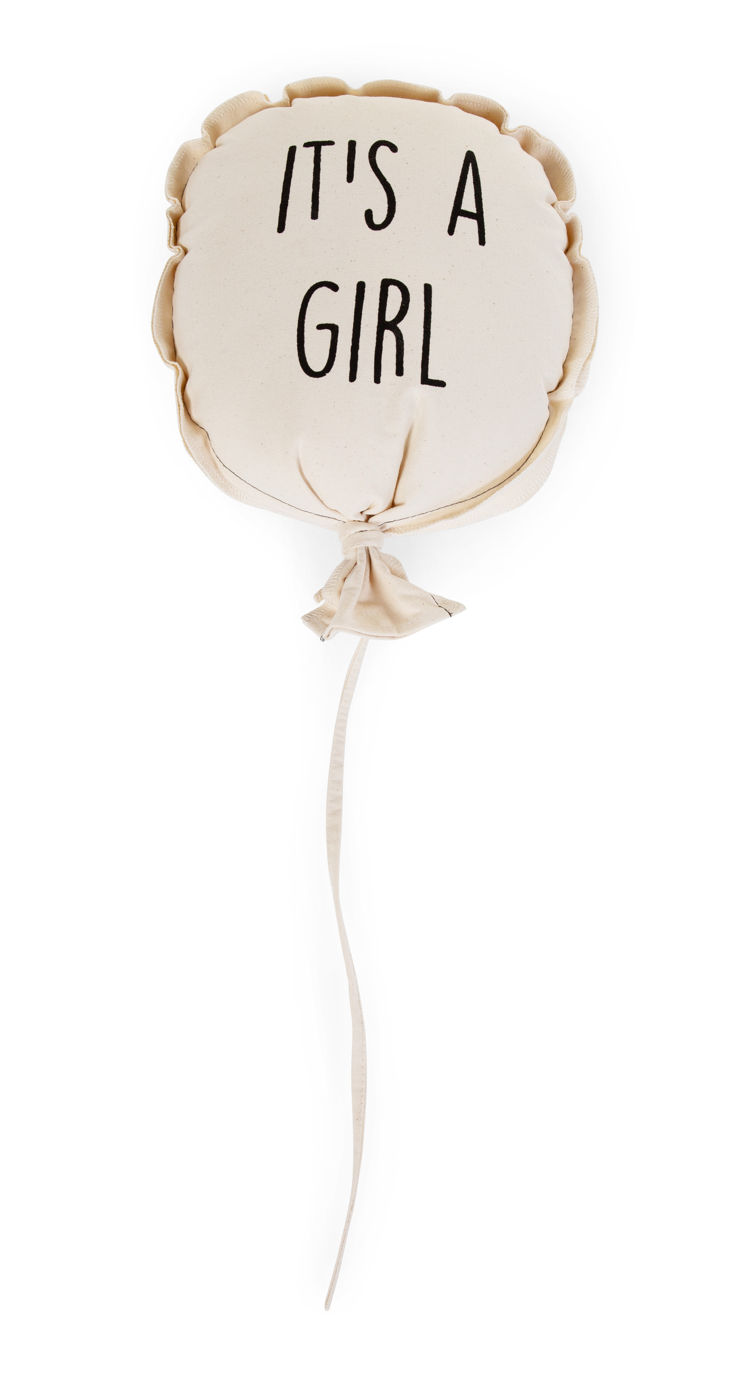 Ballon Toile - It's A Girl - Décoration Murale - 35x26x8 Cm